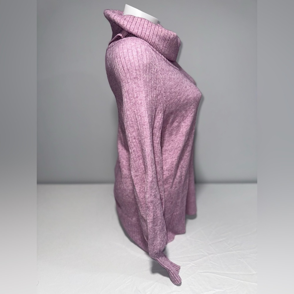Anthropologie Lavender Cowl Balloon Sleeve Sweater - Picture 6 of 11